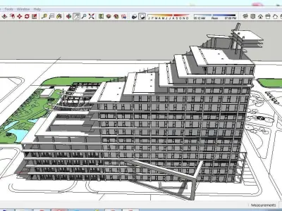 Sketchup Hospital C1 3D model
