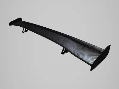 Car Tuning Spoiler Low-poly 3D model
