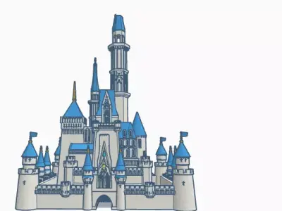 Disney Castle 3D print model