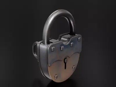 Old lock 02 3D print model
