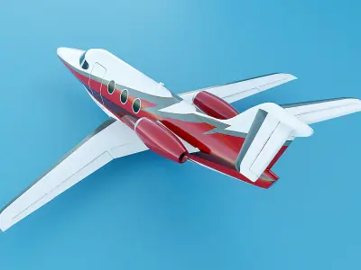 Beechcraft Premier IA private jet Low-poly 3D model