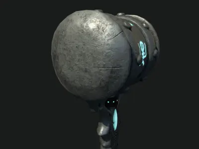 metal hummer Low-poly 3D model