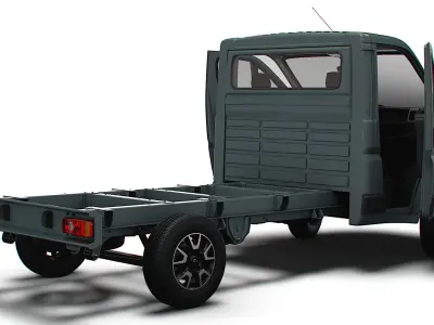 Opel Movano Chassis Truck SCab 3450WB HQInterior 2023 3D model