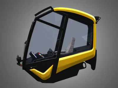 Driving Cabin - Ponsse Scorpionking Forestry 3D model
