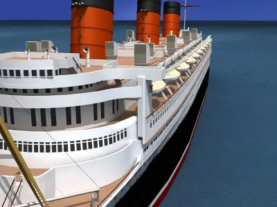 RMS Queen Mary 1 3D model
