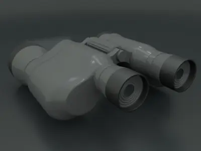Binocular 3d model binoculars Low-poly 3D model