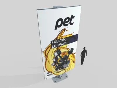 Billboard M6 Low-poly 3D model