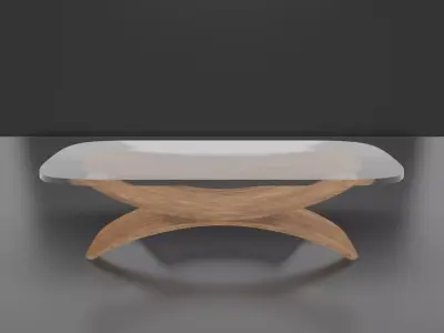 Modern Contemporary  Coffee Table Free low-poly 3D model