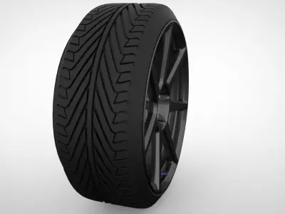 Wheel MORR Spunforged FS77 Model 3D model