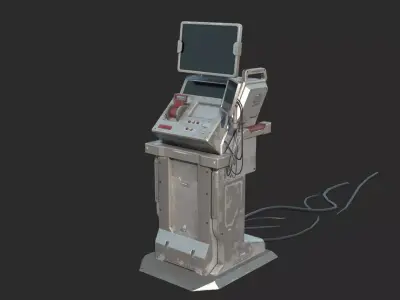 Future Sci-Fi Apocalypse Control Switch 3D model