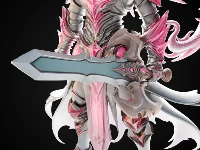 Stylized Sword - Dragonbane Greatsword Riftblade - Game Ready 3D model