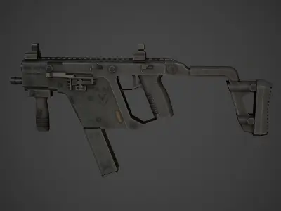 KRISS Vector Low Poly Low-poly 3D model