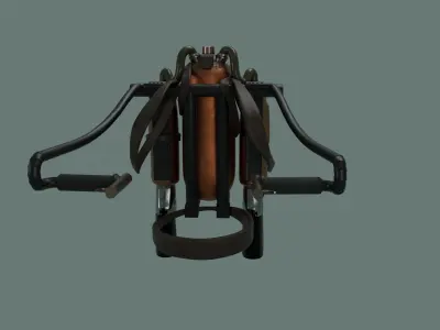 Rigged-jetpack 3D model
