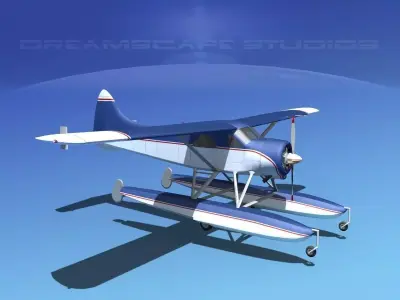 Dehavilland DHC-2 Beaver V03 3D model