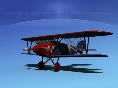 Albatross DIII Fighter 3D model