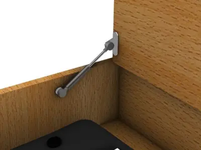 Gas Spring Free low-poly 3D model