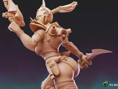 Dark Space Elves - Witches - Pose 1 3D print model