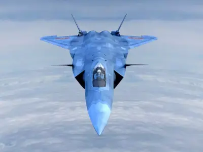 Stealth fighter jet Low-poly 3D model