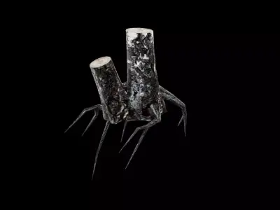 Dead Tree Low-poly 3D model