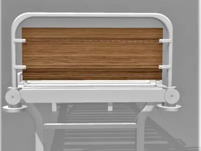Hospital bed Free 3D print model