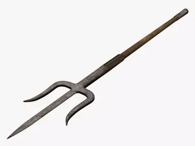 Medieval Spear Low-poly 3D model