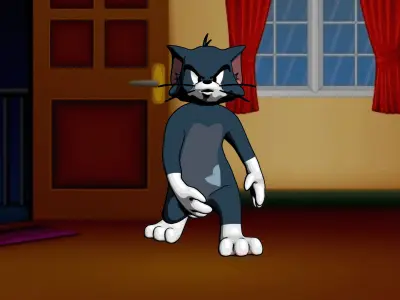 TOMZ-004 Walking animation 3D model