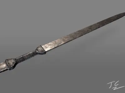 African Sword Bundle 1 3D model