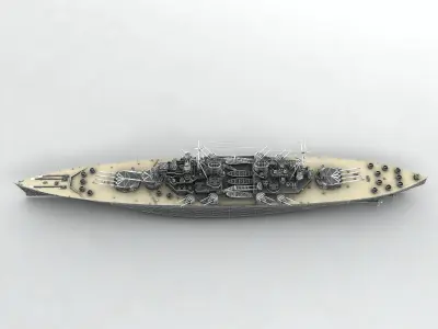 King George V Class Battleship 3D model