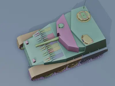 FV304 high poly model without textures 3D model