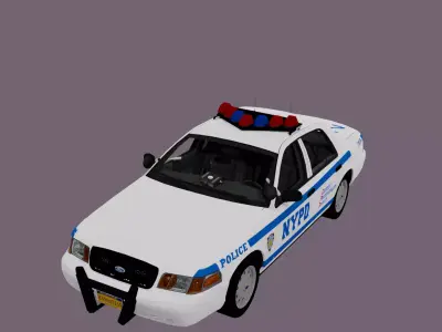 NYPD CVPI Free low-poly 3D model