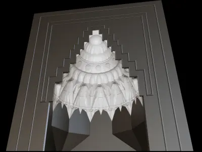 muqarnas gate 3D model