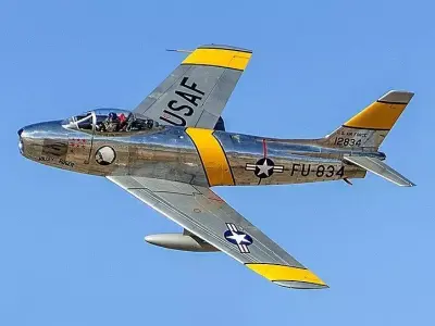 North American F-86 Sabre 3D model