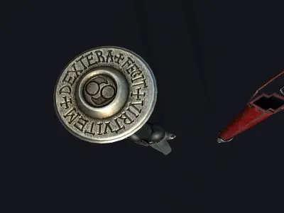 Bollock Dagger Model Low-poly 3D model