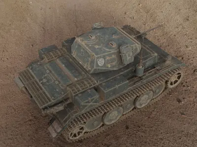 PzKpfw II Ausf L Luchs SdKfz123 3D model