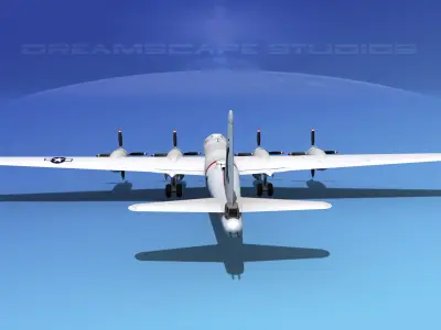 Boeing B-29 Superfortress Moonlight Serenade 3D model