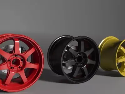 painted Rims 3D model