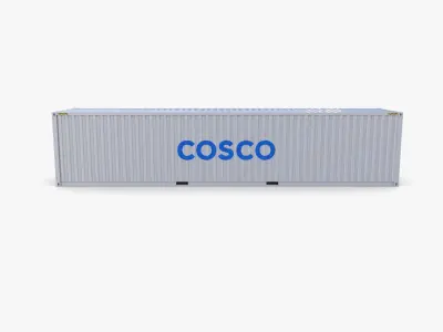 40ft Shipping Container Cosco v2 3D model