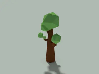 Low Poly Tree Low-poly 3D model