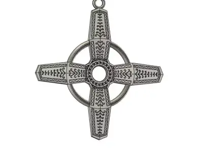 Warrior Nun Pendant and Necklace 3D print model