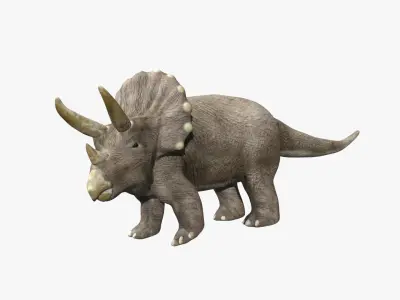 Triceratops Low-poly 3D model