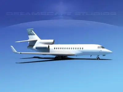 Dassault Falcon 7X V15 3D model