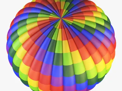 Hot Air Balloon v 1 3D model