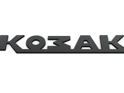 Kozak logo 3D model