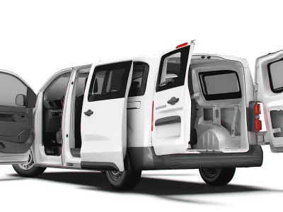 Fiat e Scudo CombiVan L3 HQ Interior 2024 3D model