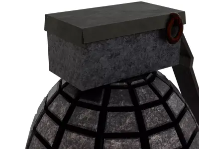 Realistic Grenade Game Asset Free low-poly 3D model