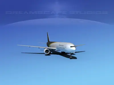 Boeing 777-300 UPS 3D model