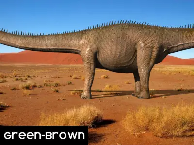 Real Life Diplodocus Dinosaur - Animated 3d model 3D model