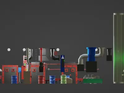 Chum Bucket Complete Rooms 3D model