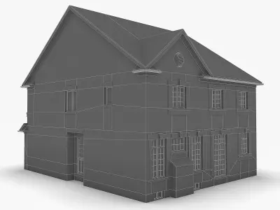 Cottage House 05 Low-poly 3D model