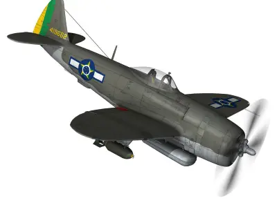 Republic P-47D Thunderbolt - Brazilian Air Force 3D model